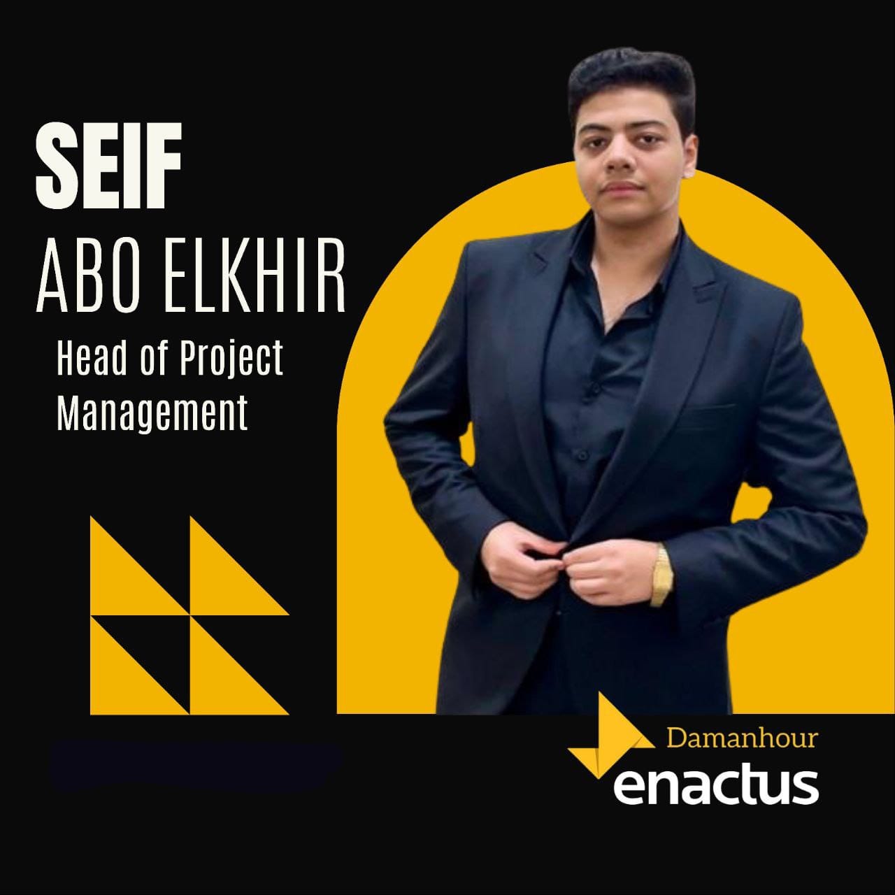 Saif Aboalkhair - Enactus Damanhour Head Project