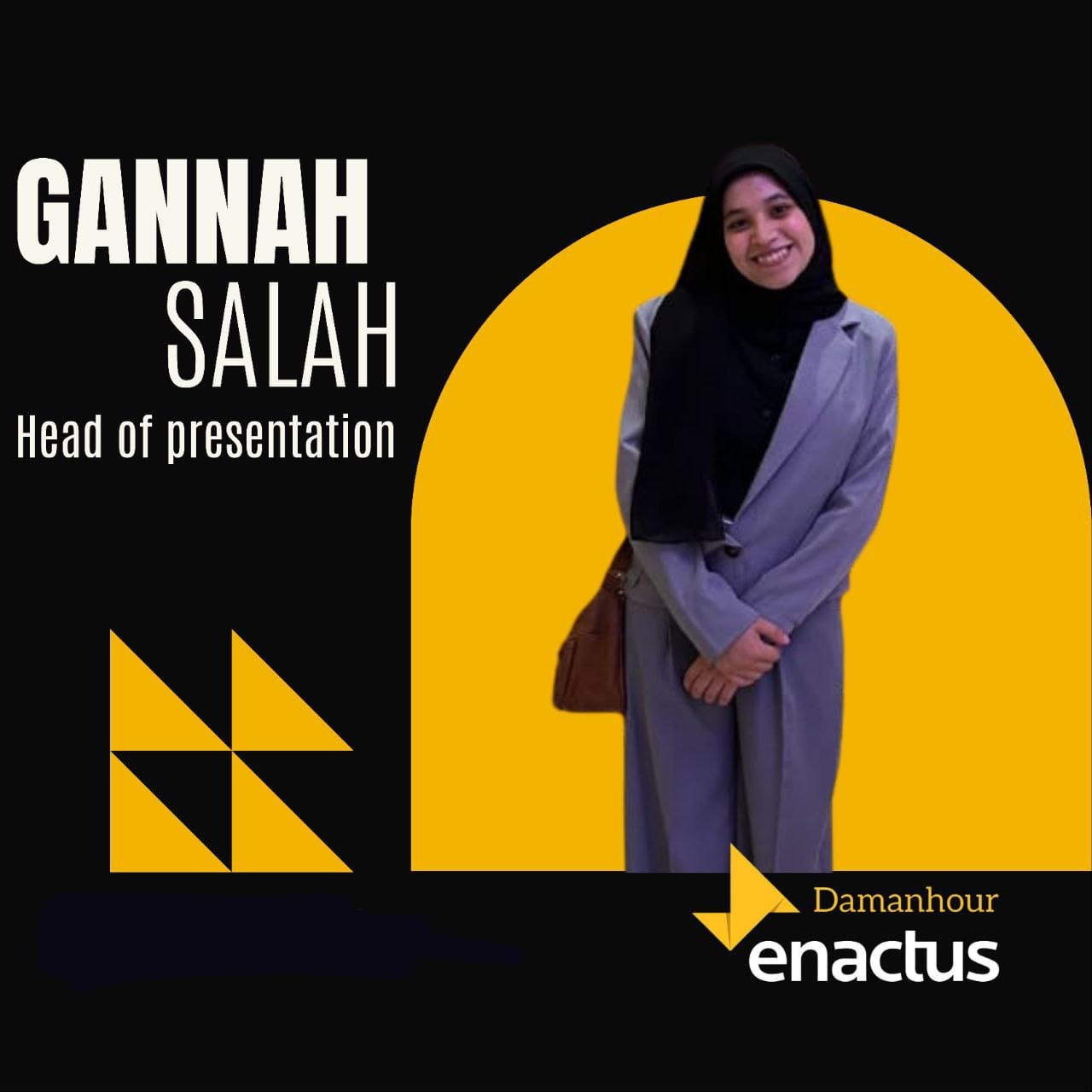 Ganna Salah - Enactus Damanhour Head Presentation