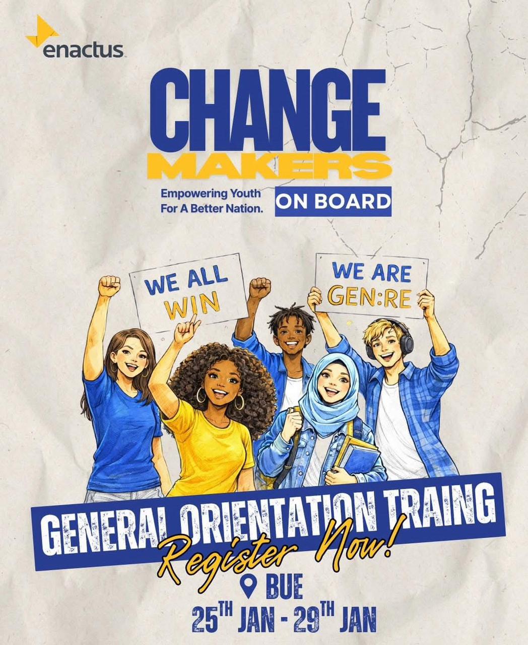 Enactus team winning award